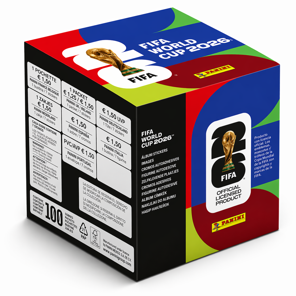 WORLD CUP 2026. CAJA DE SOBRES. 100 Sobres