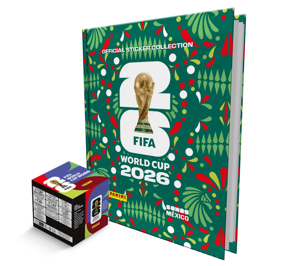 WORLD CUP 2026. ÁLBUM PASTA DURA + CAJA DE SOBRES. 100 sobres